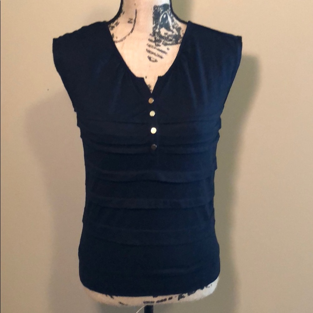 Ann Taylor Loft XS petite blue top